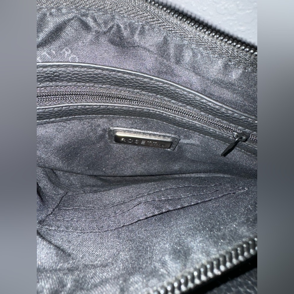 Rosetti black purse multiple compartments adjustable straps - Picture 8 of 15